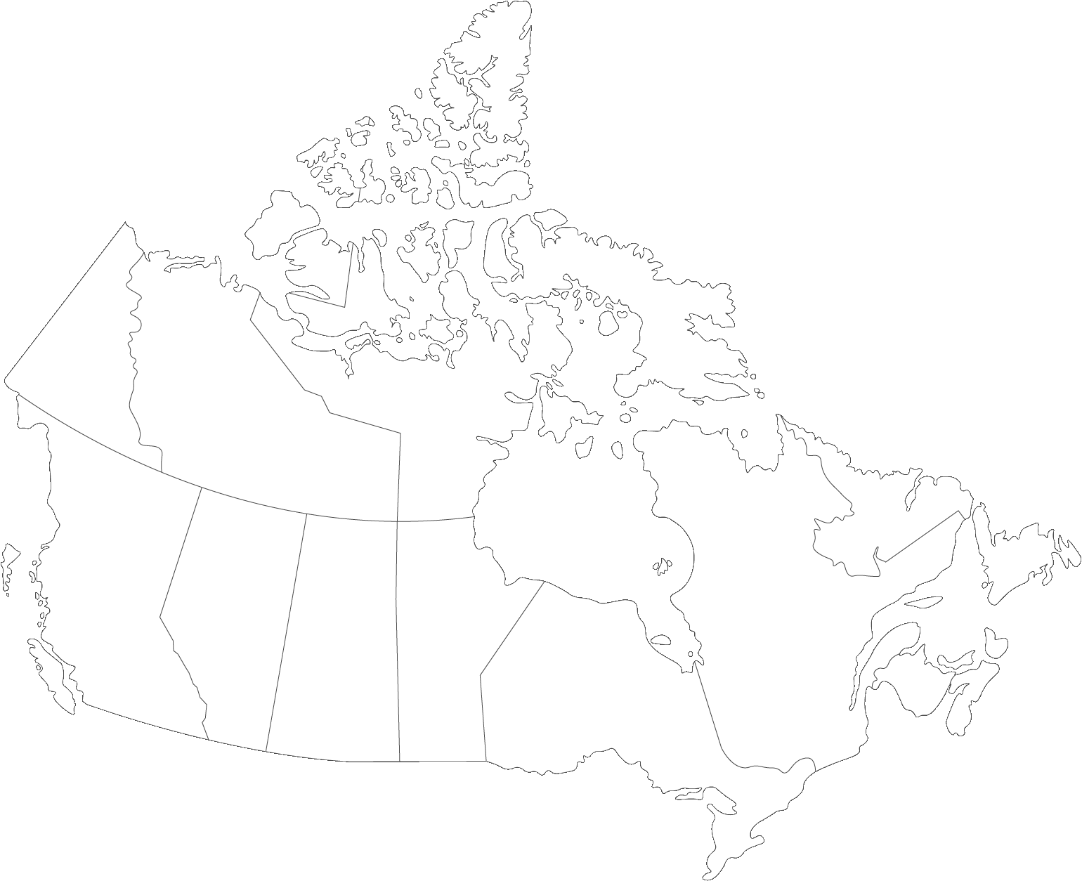 canada map
